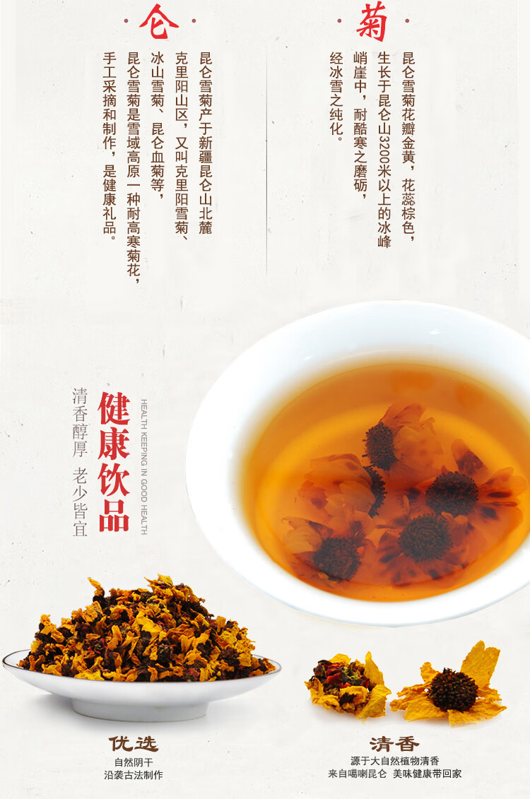 昆仑雪菊的养生功效