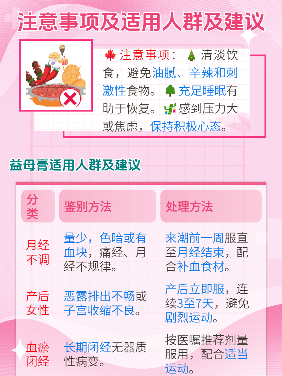 如何正确使用益母草膏？