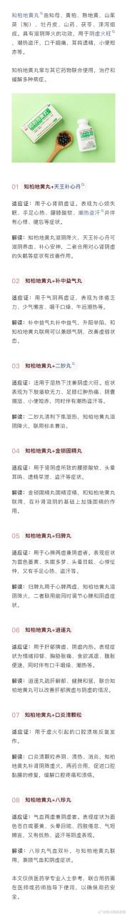 正确使用知柏地黄丸的方法