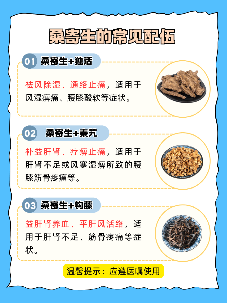 普遍主要用途与组合