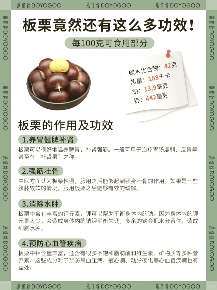 小贴士:如何挑选与保存生板栗